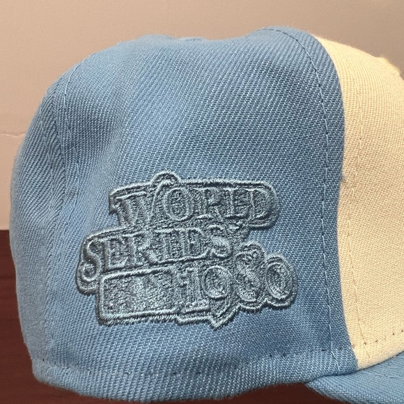 New Era, 59Fifty Fitted Hat, Philadelphia Phillies, Blue & White - Picture 3 of 10